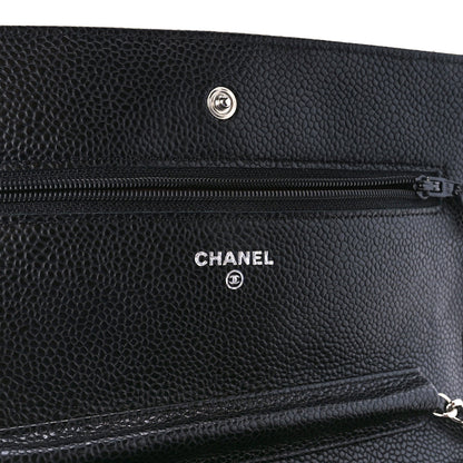 Chanel Caviar Quilted Wallet on Chain WOC Black 6 of 13