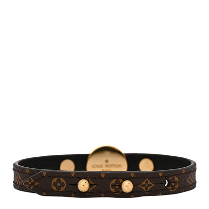 Louis Vuitton Monogram LV Circle Reversible Bracelet 17 Black 2 of 4