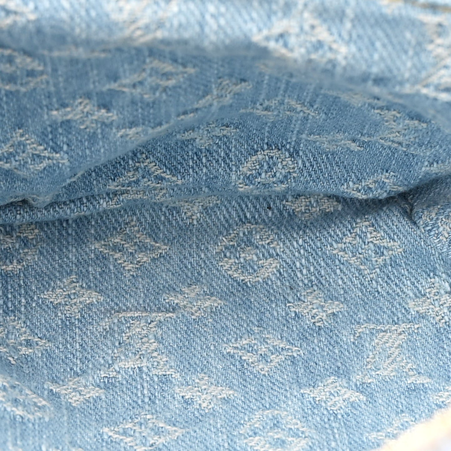 Monogram Denim Mini Bumbag Sky Blue