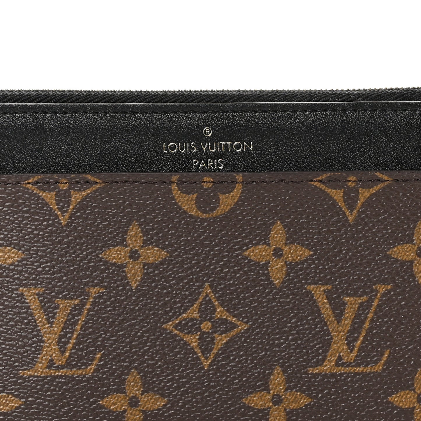 Monogram Slim Purse Black