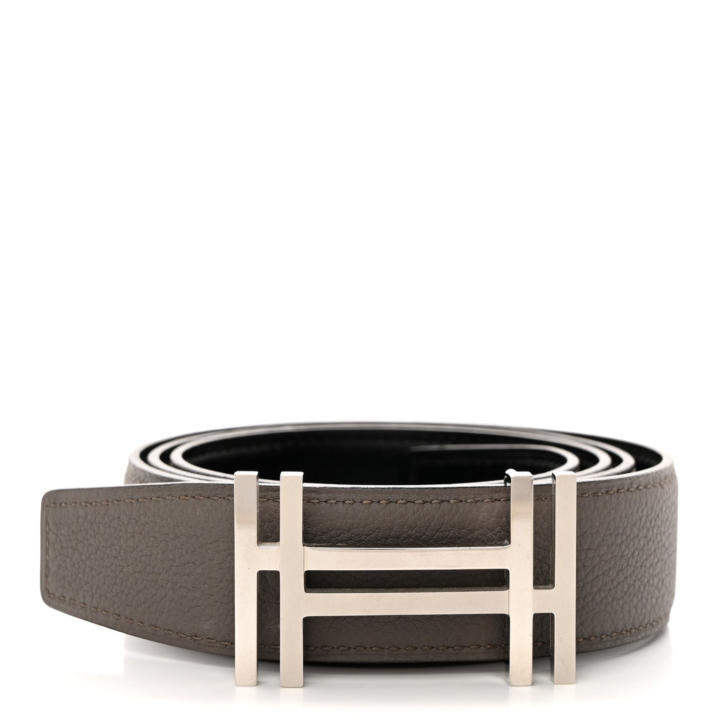 Box Togo 32mm Au Carre H Belt 90 36 Black Etain