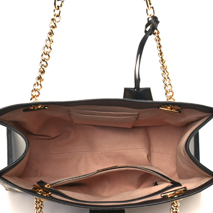 Gucci GG Supreme Monogram Bees Medium Padlock Tote Beige Oro Black 5 of 16