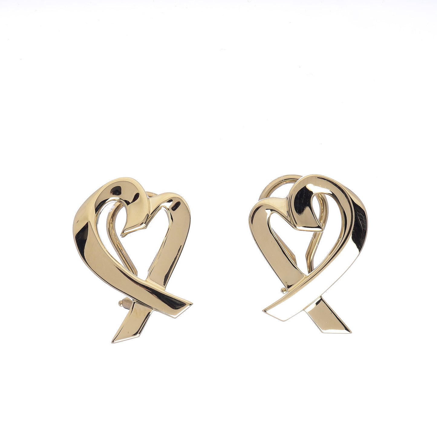 18K Yellow Gold Medium Paloma Picasso Loving Heart Clip-On Earrings