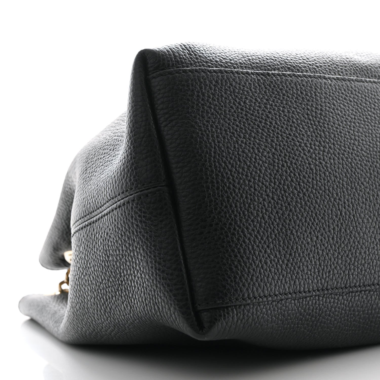 Gucci Pebbled Calfskin Medium Soho Chain Shoulder Bag Black 9 of 10