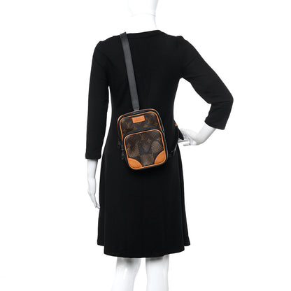 Louis Vuitton X NIGO Giant Damier Ebene Monogram Amazone Sling Bag 2 of 9