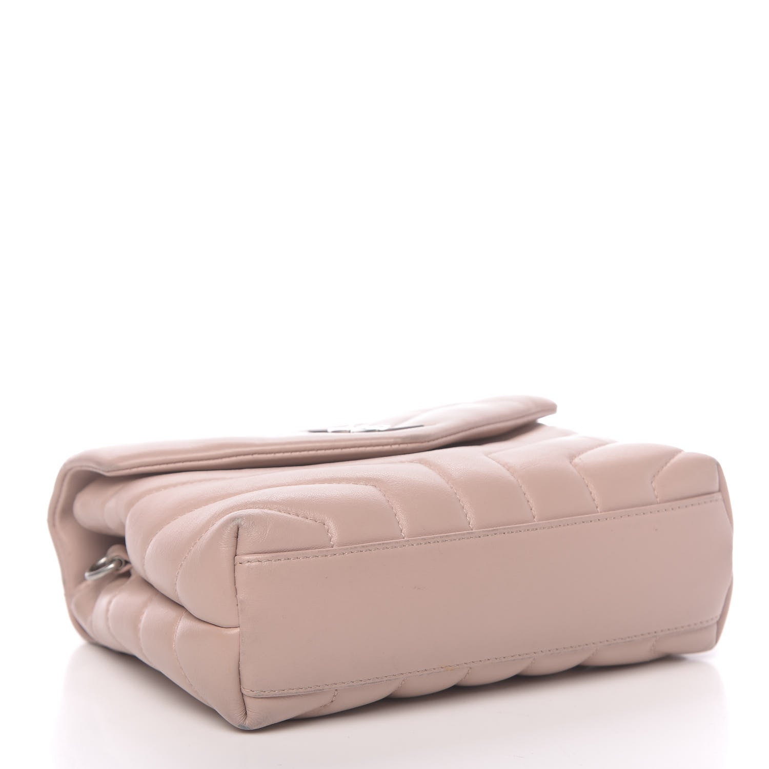 Saint Laurent Calfskin Y Quilted Monogram Toy Loulou Crossbody Bag Tender Pink 4 of 16