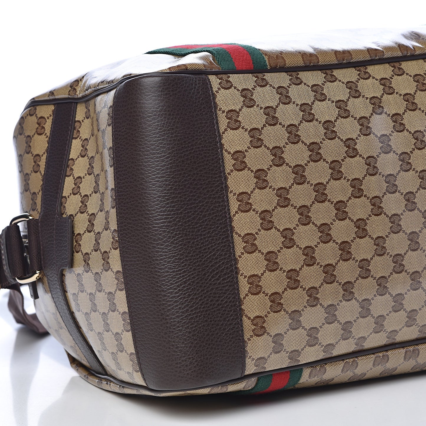 Crystal Monogram Web Large Carry On Duffle Bag Brown