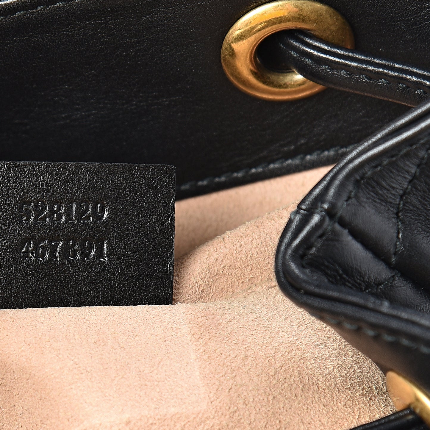 Calfskin Matelasse GG Marmont Flap Backpack Black