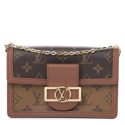 Louis Vuitton Reverse Monogram Dauphine Chain Wallet 1 of 9