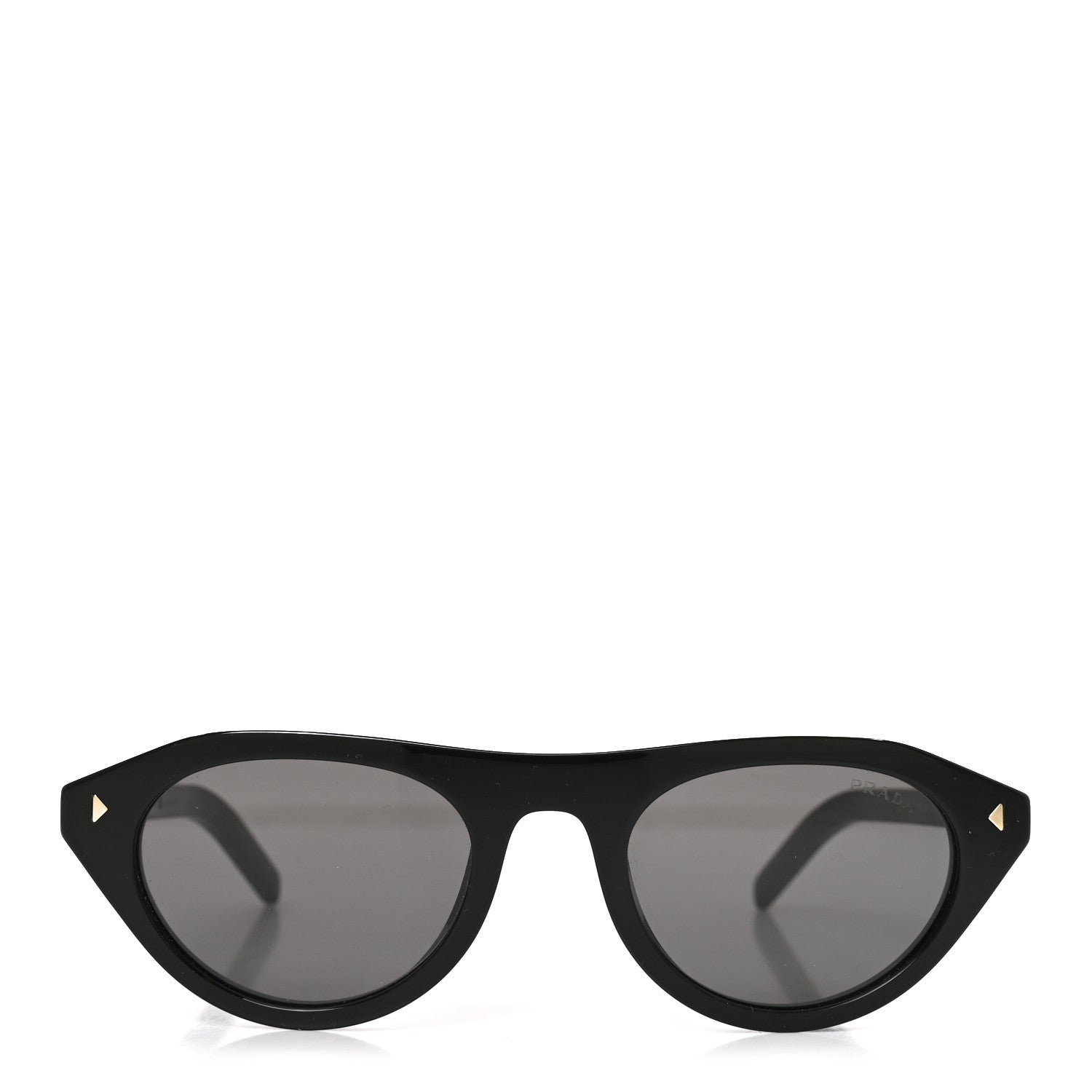 Prada Acetate Iconic Metal Plaque Sunglasses SPR B15 Black 2 of 6