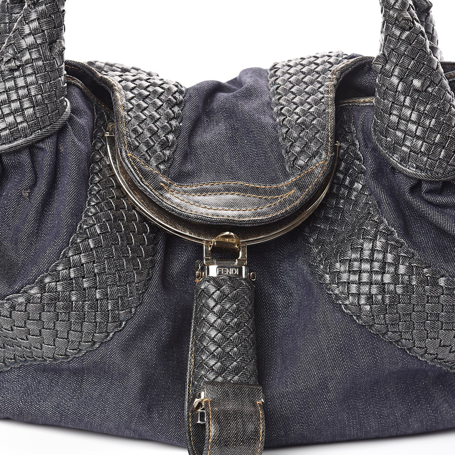 Fendi Denim Spalmati Woven Spy Blue 7 of 10