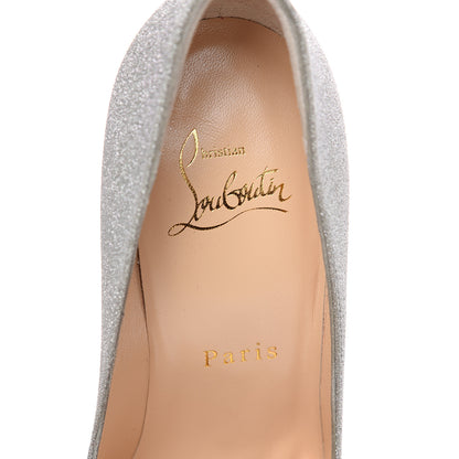 Christian Louboutin Glitter Sunset Pigalle Follies 100 Pumps 35 Silver 7 of 9