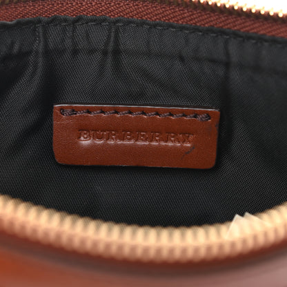 Burberry House Check Bridle Calfskin Peyton Crossbody Dark Tan 6 of 11
