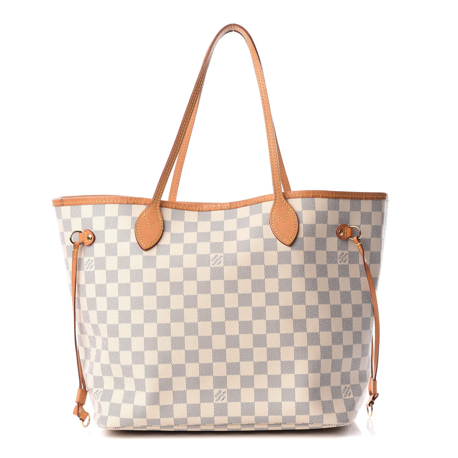 Louis Vuitton Damier Azur Neo Neverfull MM Rose Ballerine 2 of 13