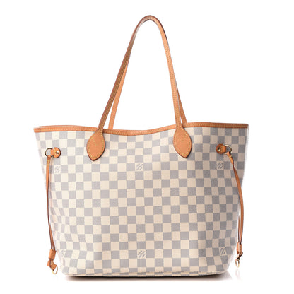 Louis Vuitton Damier Azur Neo Neverfull MM Rose Ballerine 2 of 13