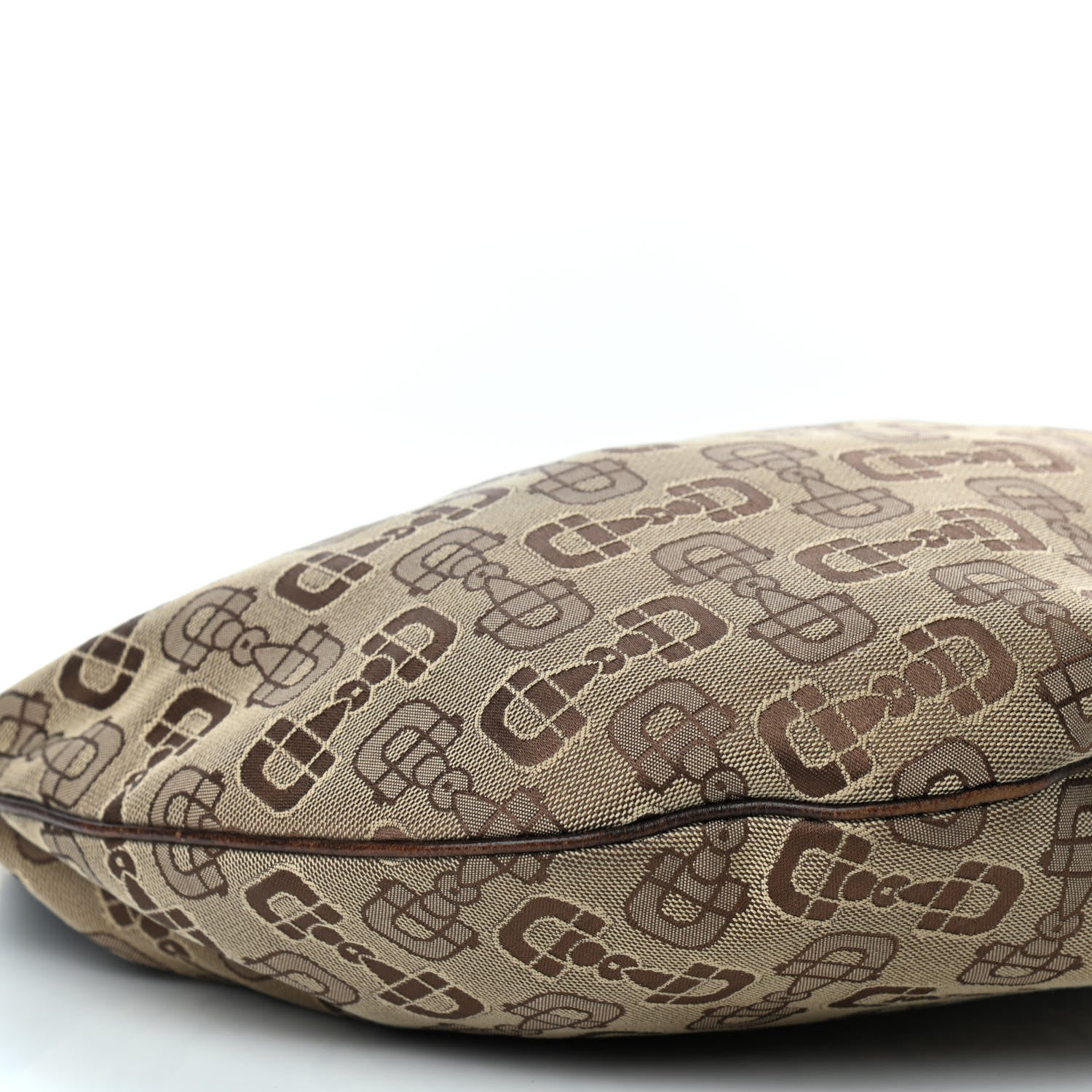 Gucci Canvas Horsebit Glam Hobo Dark Brown 8 of 10