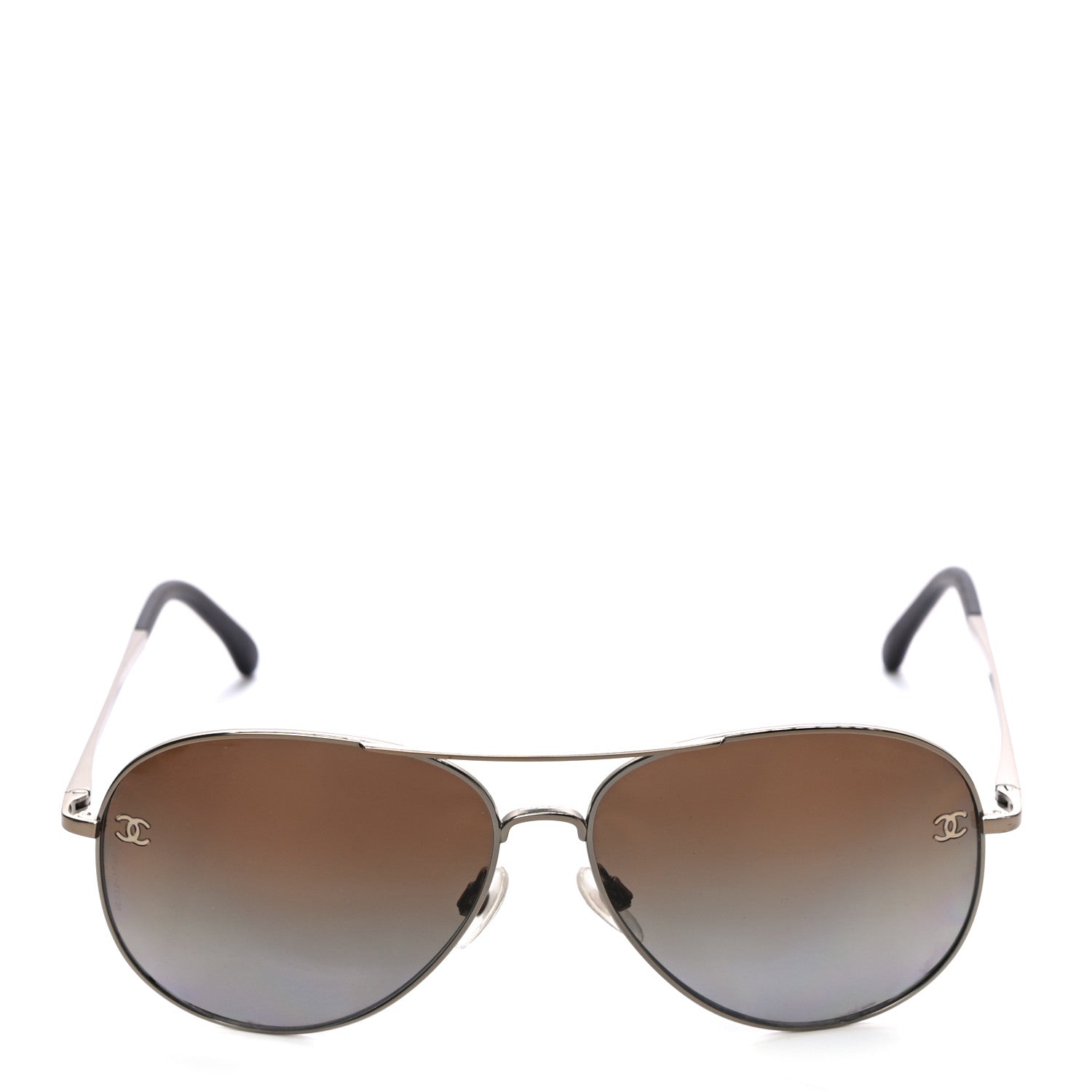 Chanel Aviator CC Sunglasses 4189-T-Q Gold 4 of 10
