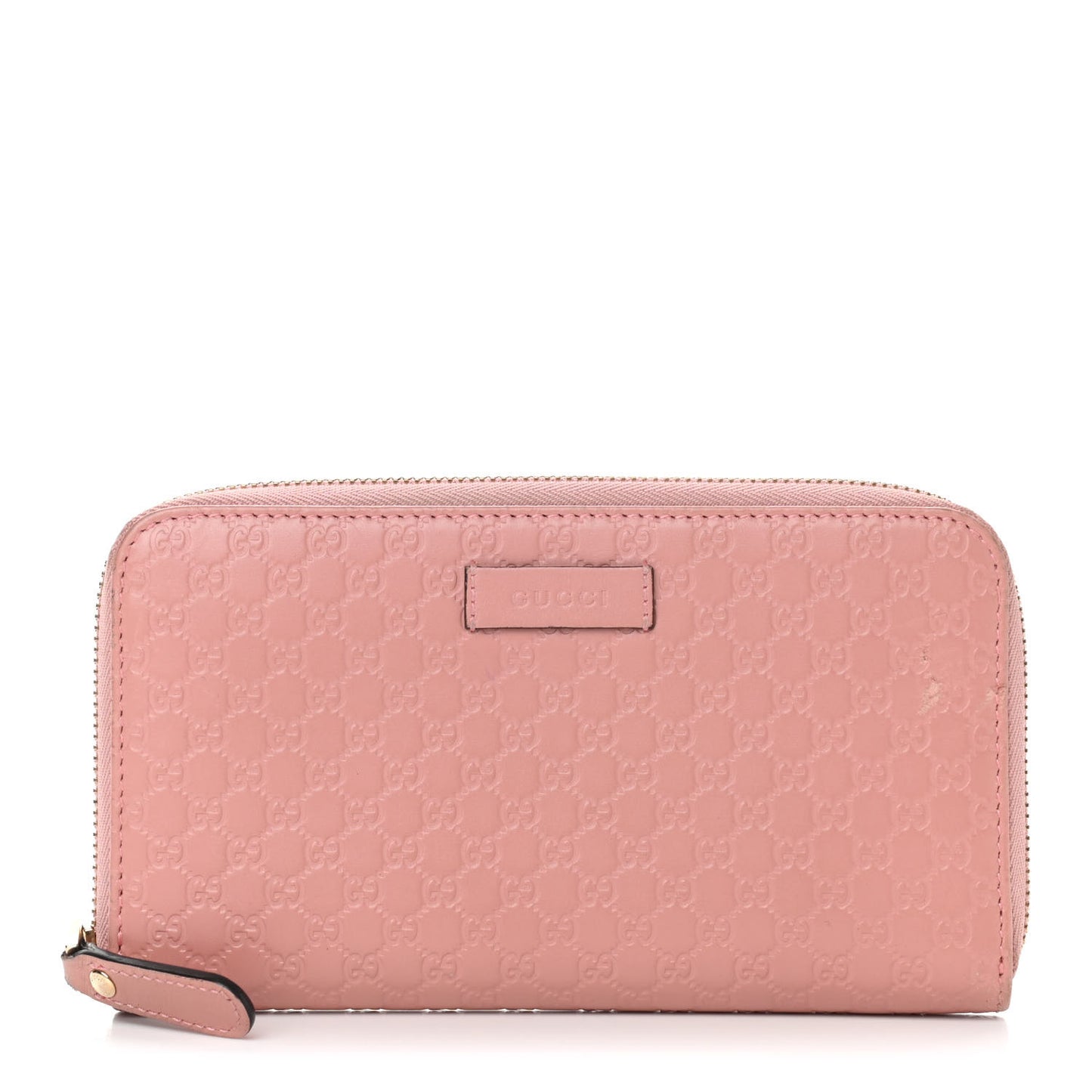 Microguccissima Zip Around Wallet Soft Pink