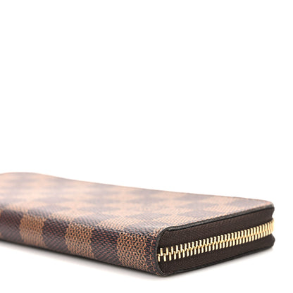 Louis Vuitton Damier Ebene Clemence Wallet Rose Ballerine 8 of 12