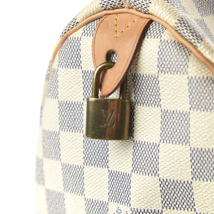 Louis Vuitton Damier Azur Speedy 30 12 of 12