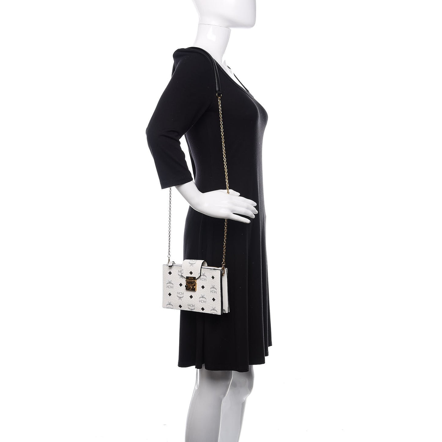 Visetos Small Patricia Chain Wallet White