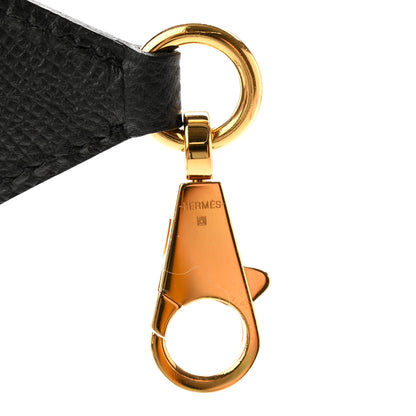 Hermes Epsom 40mm Hexagone Tressage Shoulder Strap Black Craie Gold 5 of 7