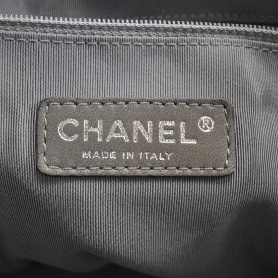 Leather XL Modern Chain Tote Metallic