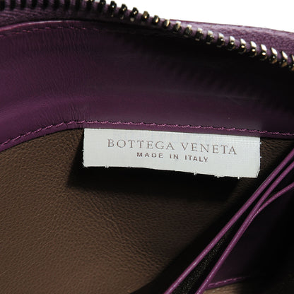 Bottega Veneta Shiny Crocodile Fume Zip Around Wallet Corot 8 of 9