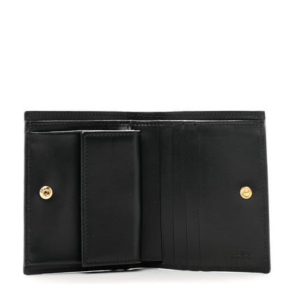 Fendi Vitello Cruise F is Fendi Compact Bi-Fold Wallet Black 5 of 7