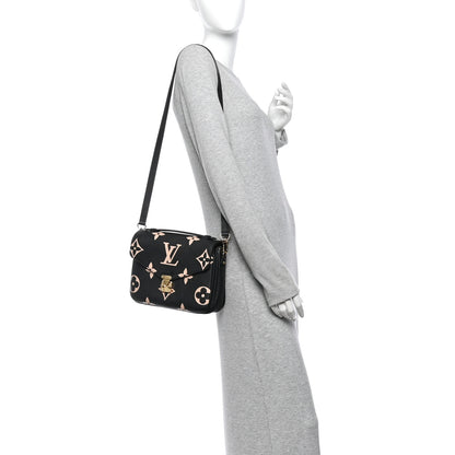 Louis Vuitton Empreinte Monogram Giant Pochette Metis Black Beige 2 of 10