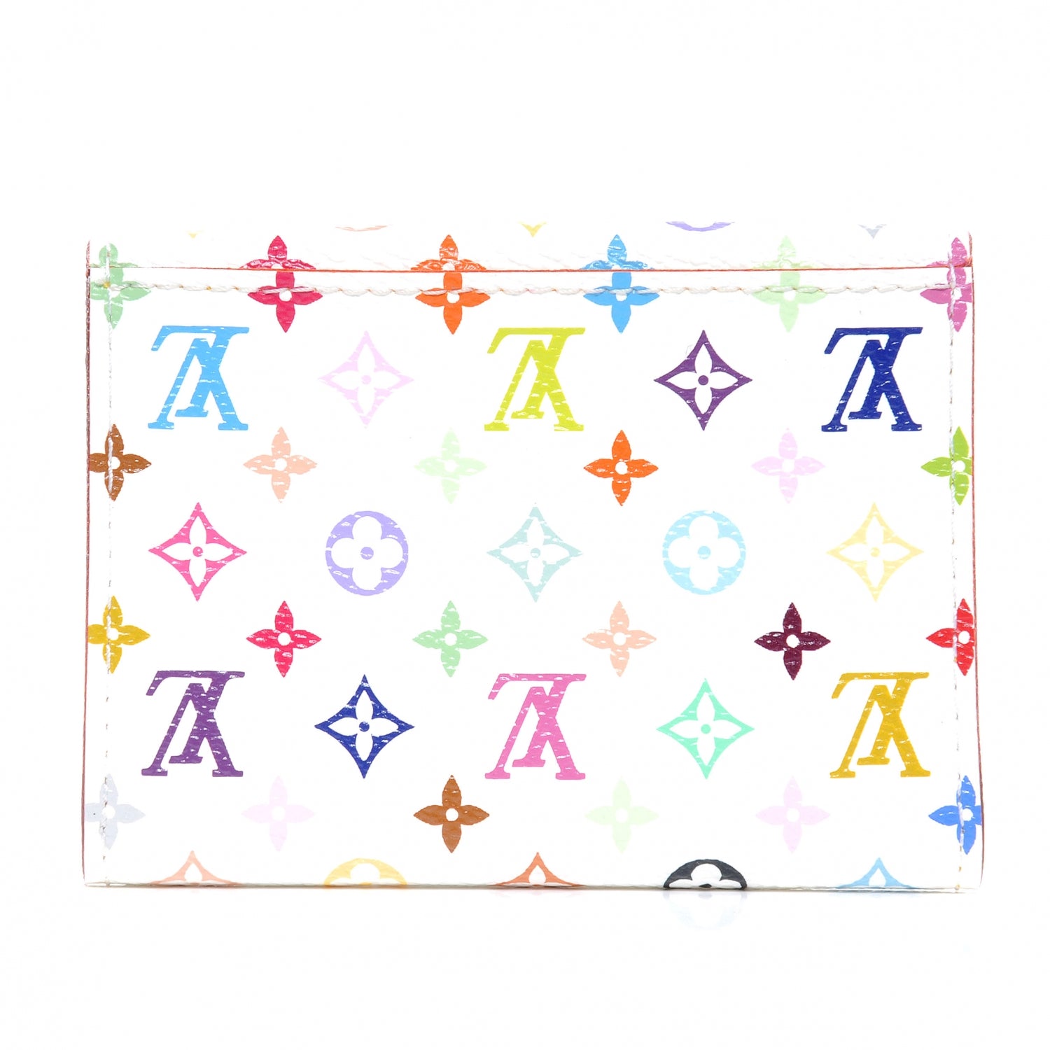 Louis Vuitton Monogram Multicolor Business Card Holder White 3 of 8