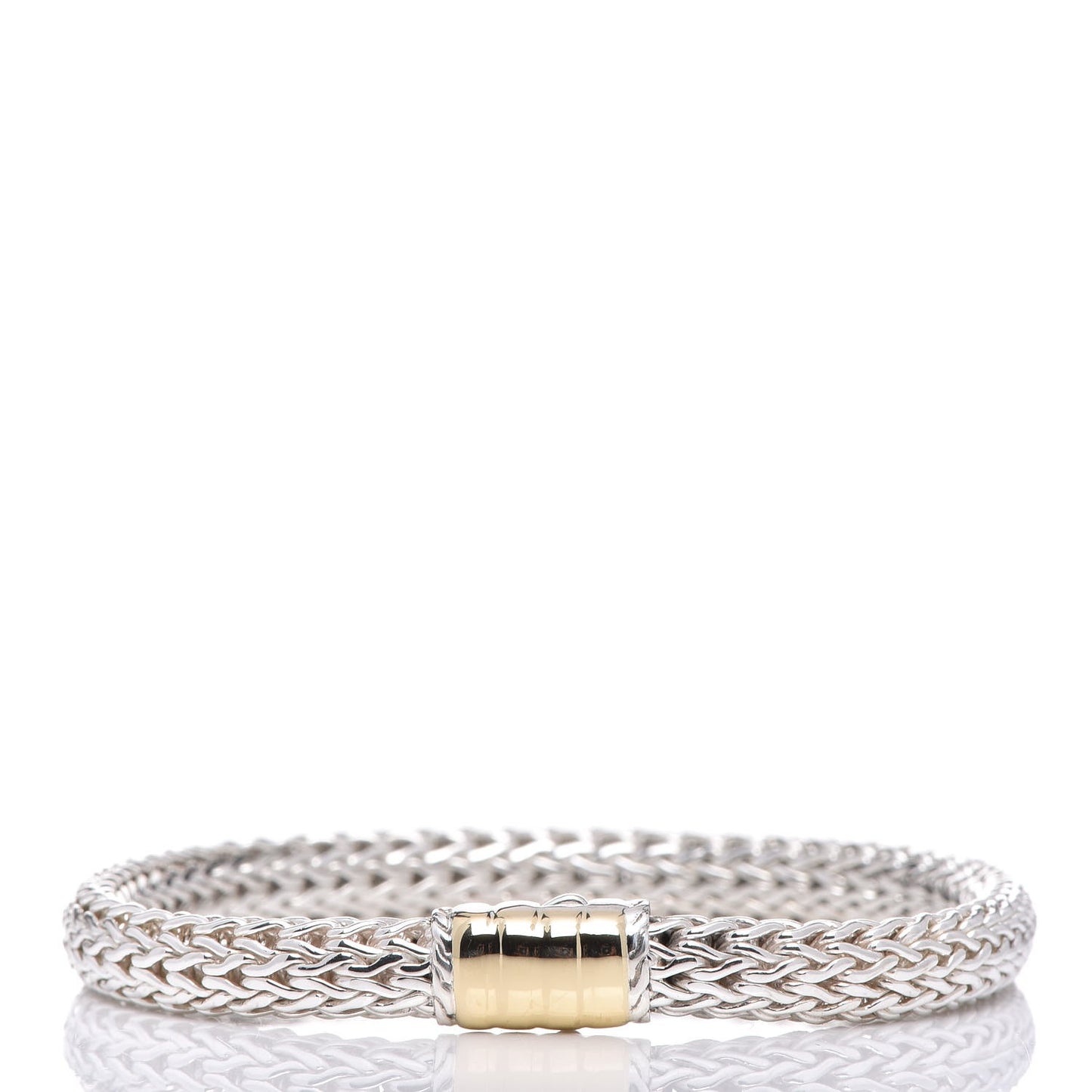 Sterling Silver 18K Yellow Gold 7mm Palu Chain Bracelet