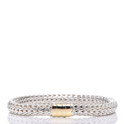 John Hardy Sterling Silver 18K Yellow Gold 7mm Palu Chain Bracelet 3 of 4