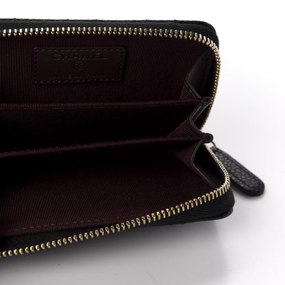 Chanel Caviar Quilted Zip Coin Purse Black 5 of 9