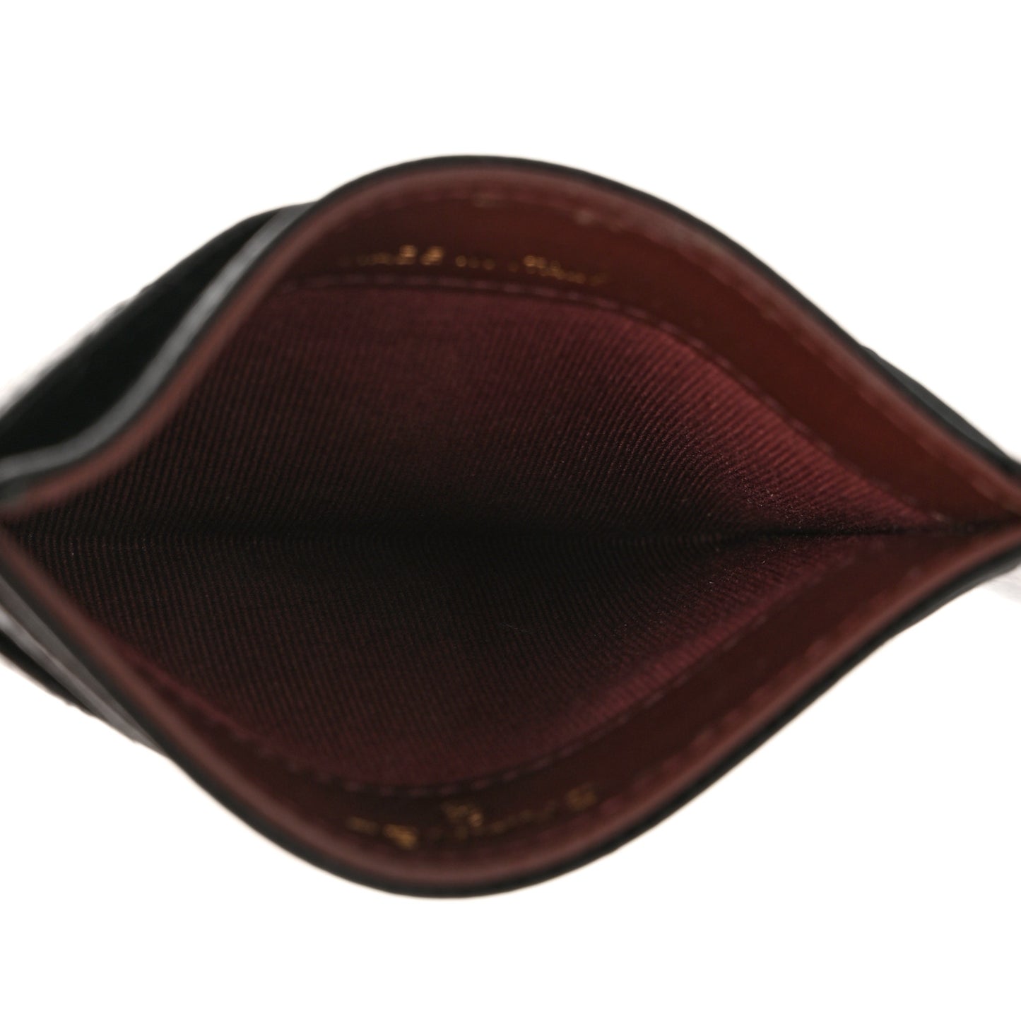 Caviar Quilted Card Holder Black