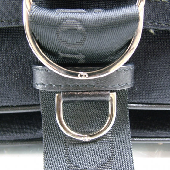 Christian Dior Canvas Shoulder Bag Black 8 of 11
