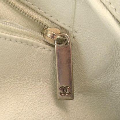 Chanel Caviar Luxe Ligne Modern Chain XL Tote White 6 of 8