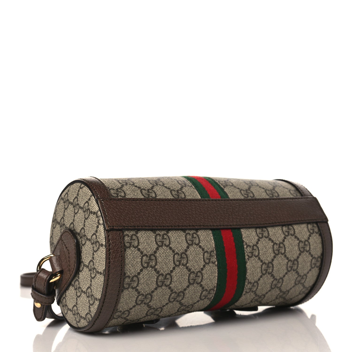 Gucci GG Supreme Monogram Web Small Ophidia Boston Bag Beige New Acero 4 of 11