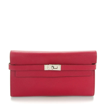 Hermes Epsom Kelly Longue Wallet Rubis 1 of 14