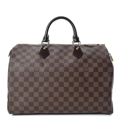 Louis Vuitton Damier Ebene Speedy 35 1 of 14