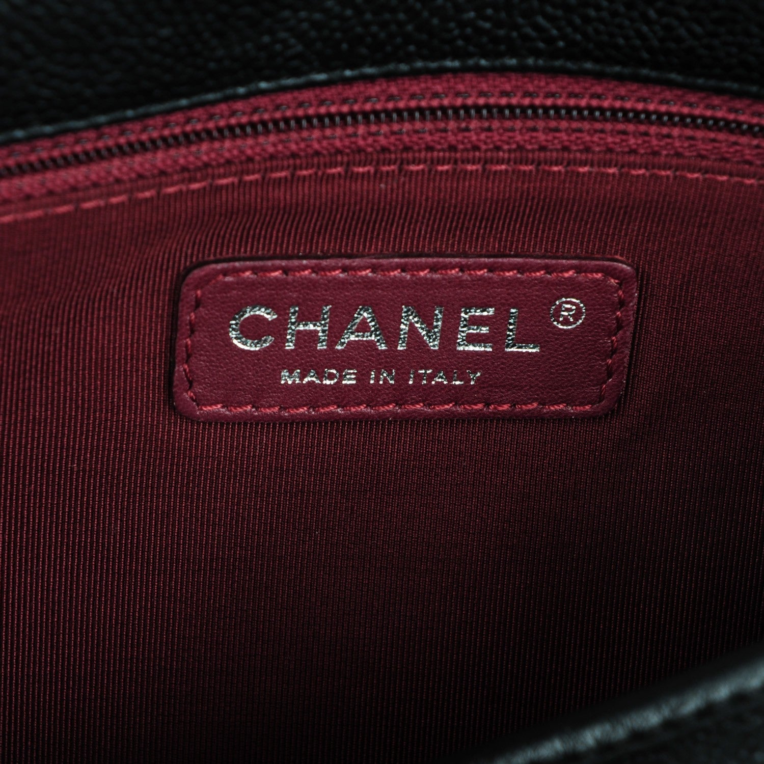 Chanel Caviar Quilted Medium French Riviera Flap Black 7 of 8