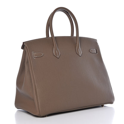 Hermes Togo Birkin 35 Etoupe 3 of 39