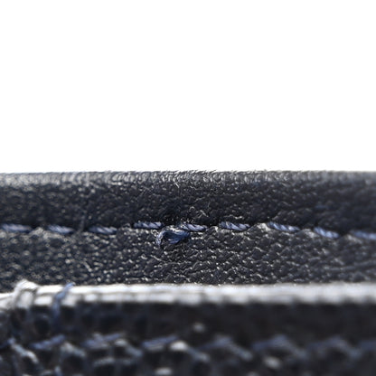Chanel Caviar Quilted Compact Flap Wallet Navy 9 of 16