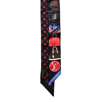 Louis Vuitton Silk Monogram Tribute To Alma BB Bandeau Black 2 of 4