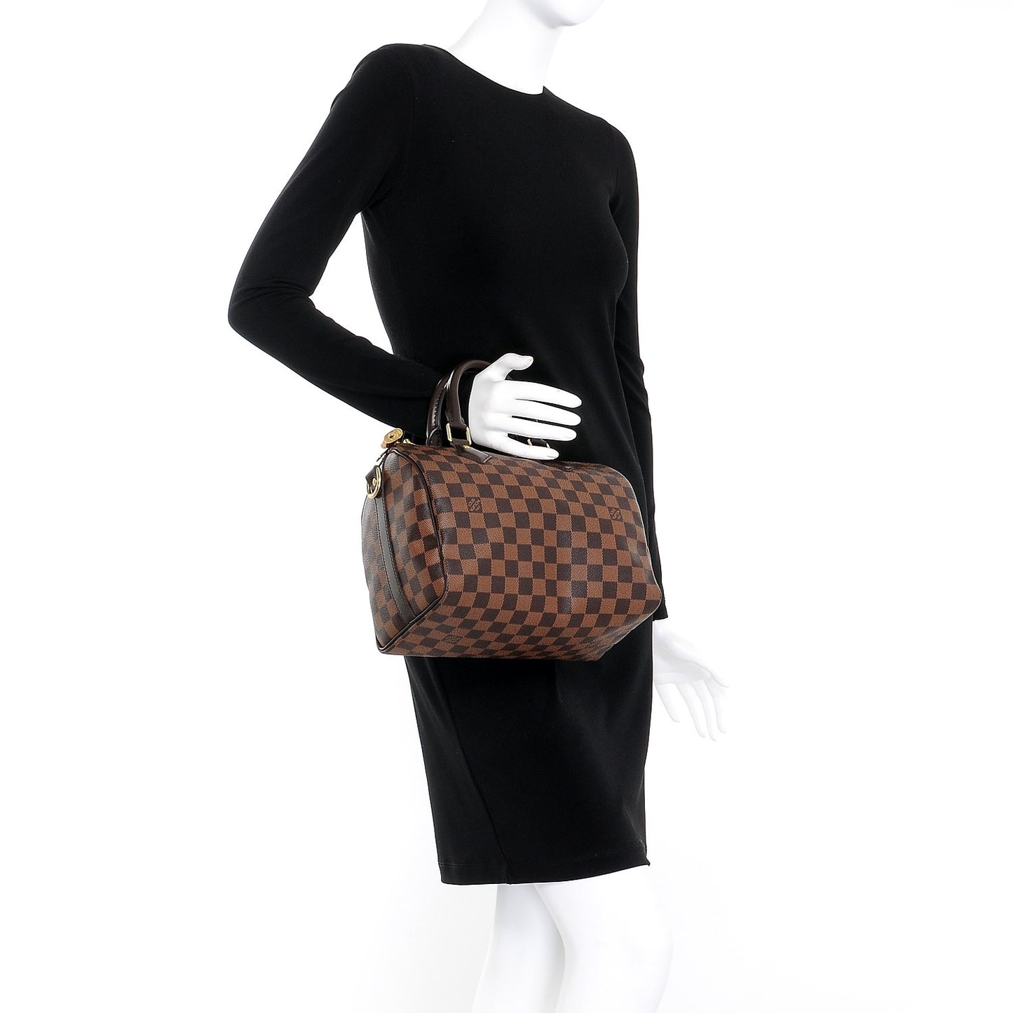 Damier Ebene Speedy Bandouliere 25