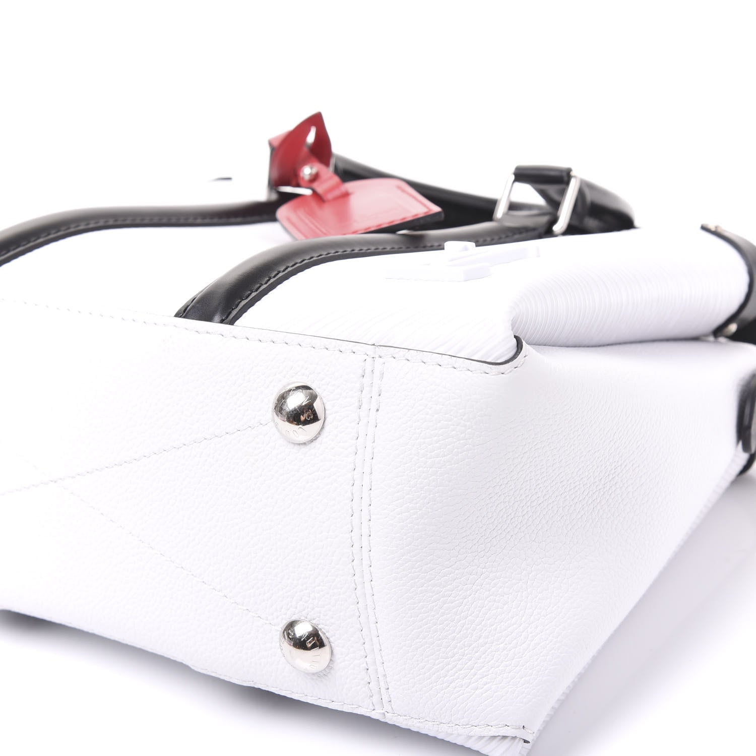 Louis Vuitton Epi Soufflot BB Optic White Black Scarlet 7 of 11
