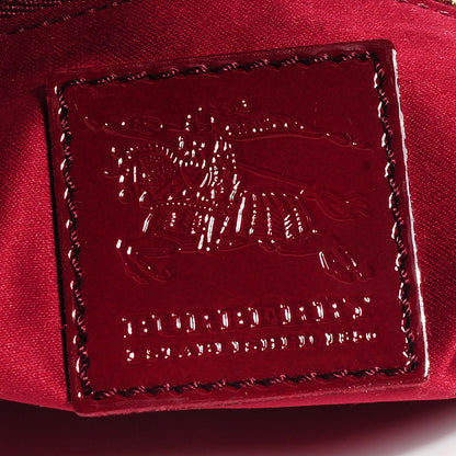 Burberry Patent Quilted Brook Hobo Red 6 of 8