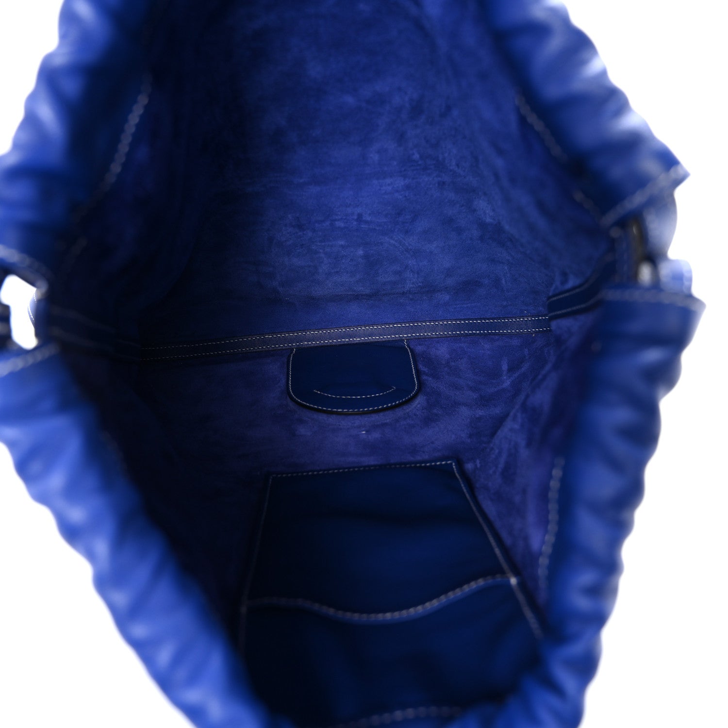 Hermes Cheri Calfskin Bridado Backpack Bleu Electrique 5 of 9