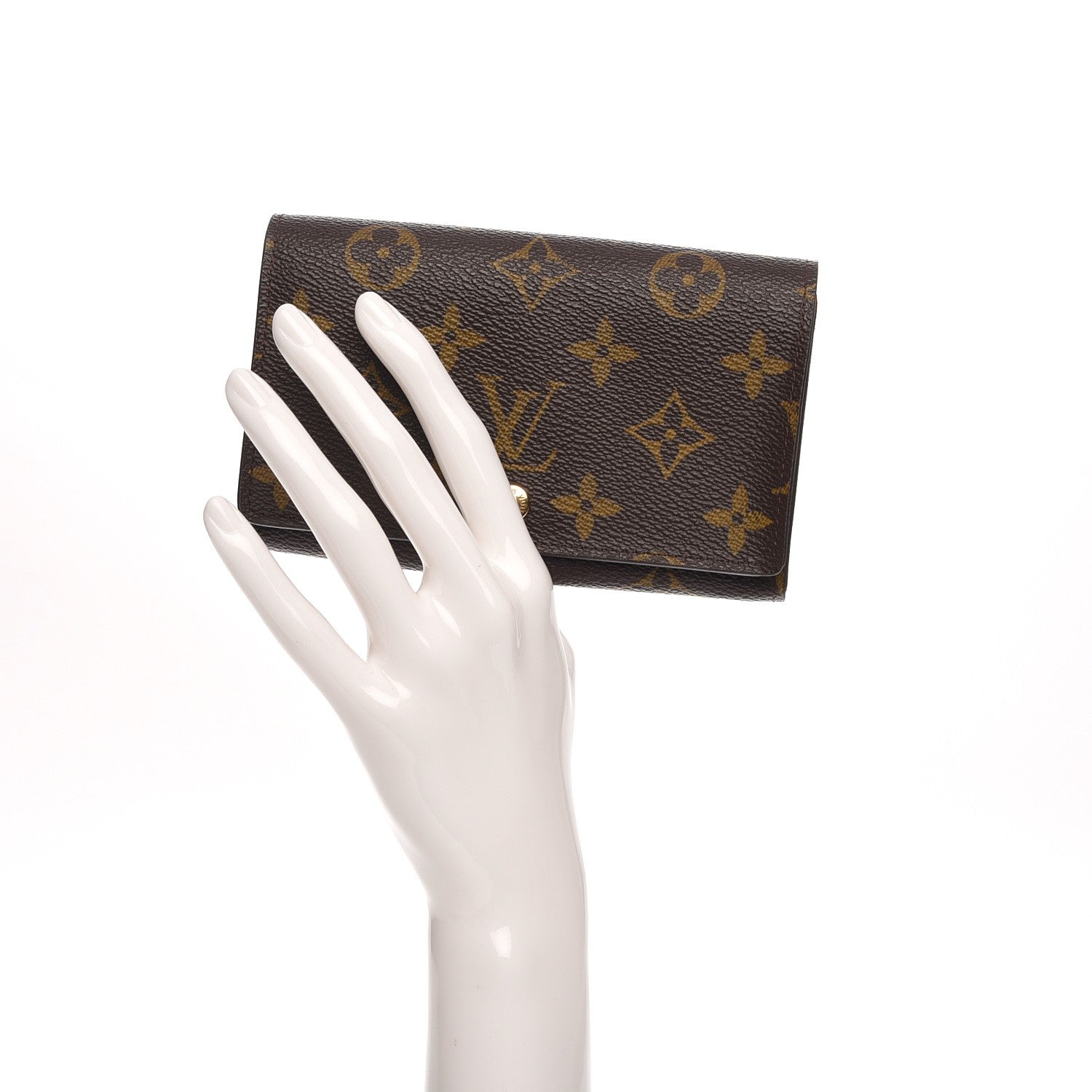 Louis Vuitton Monogram Porte-Monnaie Tresor Wallet 2 of 8