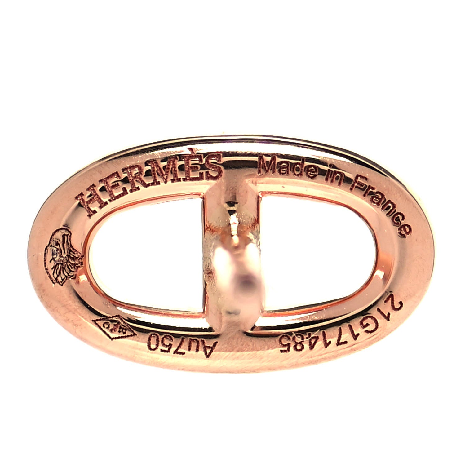 Hermes 18K Rose Gold TPM Farandole Stud Earrings 4 of 5